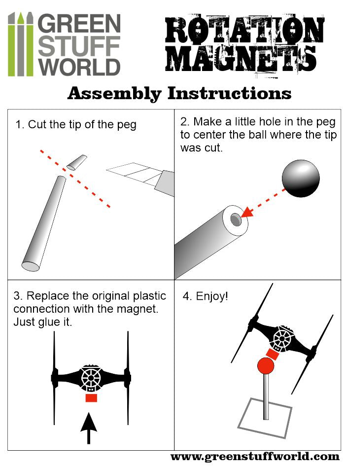 Rotation Magnets - Size XL -9344- Green Stuff World