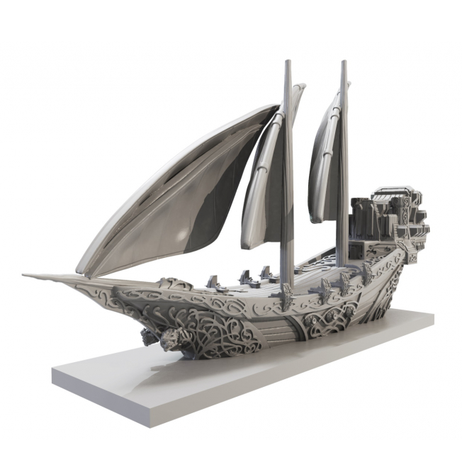 Elf Starter Fleet For Armada by Mantic. miniature ship