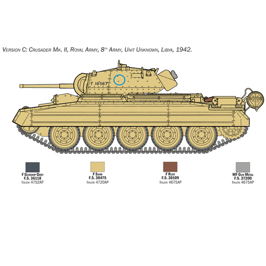 Crusader Mk. II with 8th Army In...