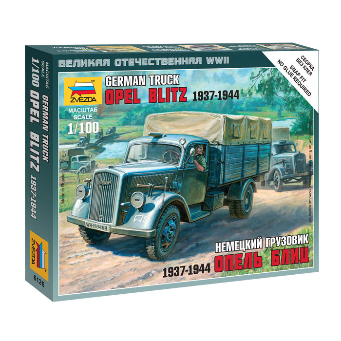 German Opel Blitz Truck Zvezda 1/100 Kit