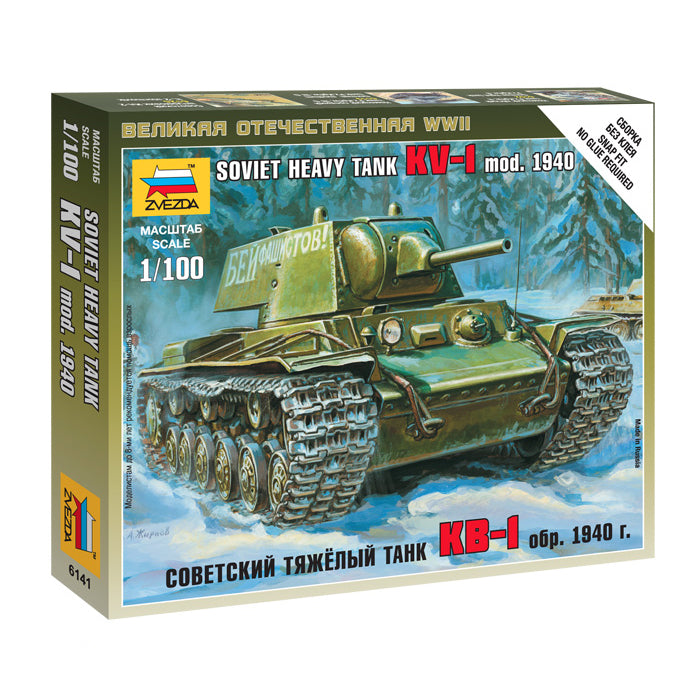 Soviet KV-1 Heavy Tank 1940 Zvezda 1/100 Kit