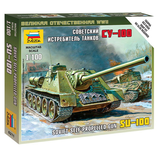 Soviet SU-100 Self-Propelled Gun...