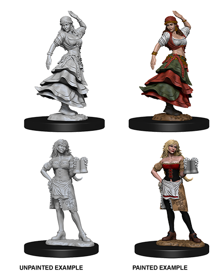 Pathfinder Deep Cuts Unpainted Miniatures - Bartender/Dancing Girl 72588: www.mightylancergames.co.uk