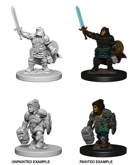 Wizkids D&D Nolzur's Marvelous Miniatures: Dwarf Paladin 72631