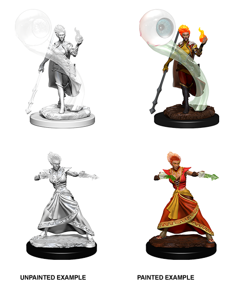 WizKids D&D Nolzur's Marvelous Miniatures (Wave 5) - Fire Genasi Female Wizard 73336