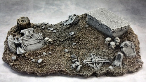 74025: Graveyard Vignette Base (resin base) sculpted by Patrick Keith