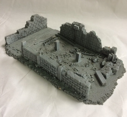 Battle Zone - Large Derelict Building - Type 15 (BZB15) :www.mightylancergames.co.uk