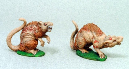 07035 - Barrow Rats (2 Rats) (Reaper Bones USA)