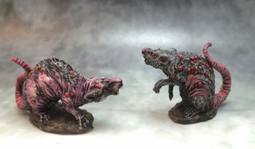 07035 - Barrow Rats (2 Rats) (Reaper Bones USA)