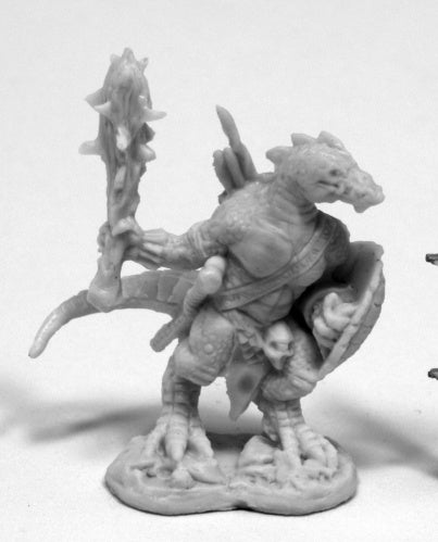 77426 - Lizardman w/ Club and Shield (Reaper Bones)