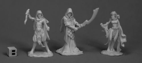 Reaper Bones - 77517 - Cultists (3) by Bob Ridolfi and Julie Guthrie: www.mightylancergames.co.uk