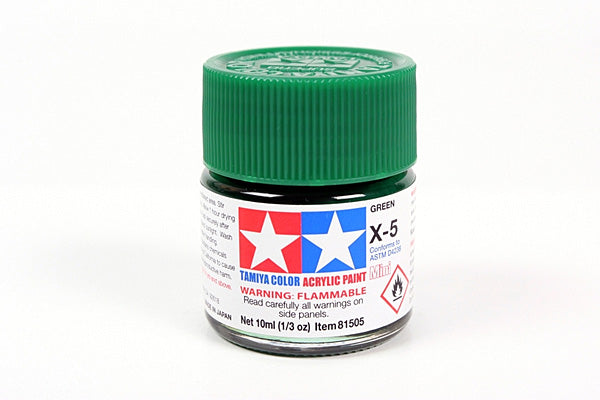 81505 ACRYLIC MINI X-5 GREEN - TAMIYA PAINT