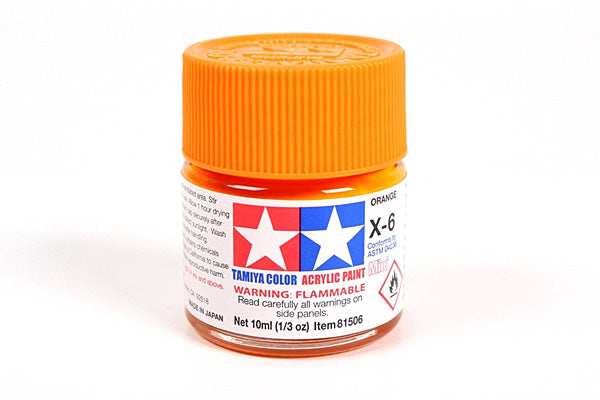 81506 ACRYLIC MINI X-6 ORANGE - TAMIYA PAINT