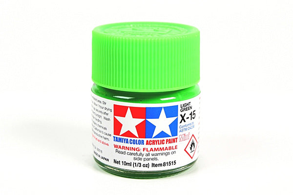 81515 ACRYLIC MINI X-15 LIGHT GREEN - TAMIYA PAINT