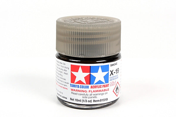 81519 ACRYLIC MINI X-19 SMOKE - TAMIYA PAINT