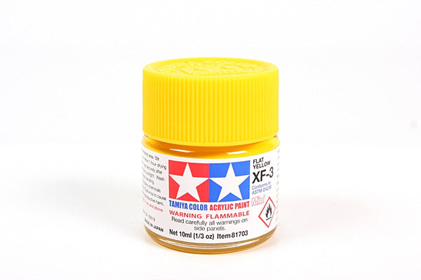 81703 ACRYLIC MINI XF-3 FLAT YELLOW - TAMIYA PAINT