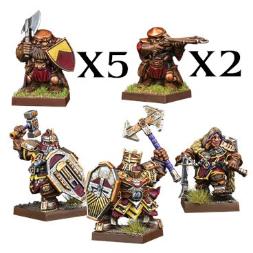 Dwarf Warband Set - Kings of War Vanguard :www.mightylancergames.co.uk