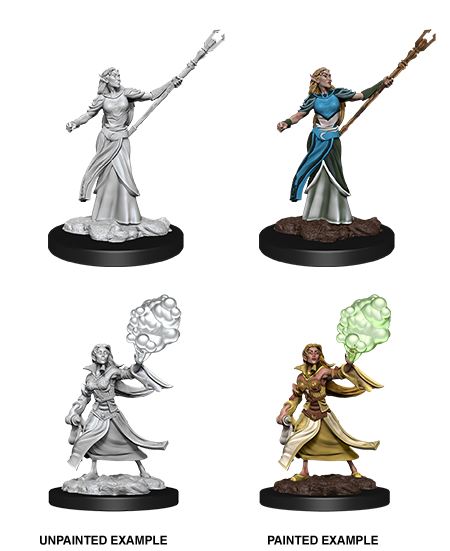 Female Elf Sorcerer - 90054 (Wizkids UPM) ***Wave 12*** :www.mightylancergames.co.uk 