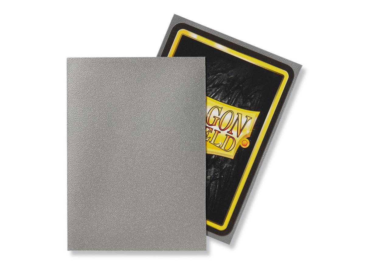 Dragon Shield Silver Matte– 100 Standard Size Card Sleeves