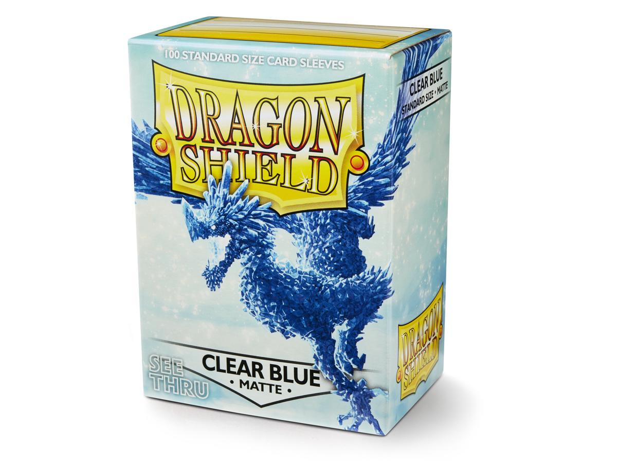 Dragon Shield Matte Clear Blue  Card Sleeves