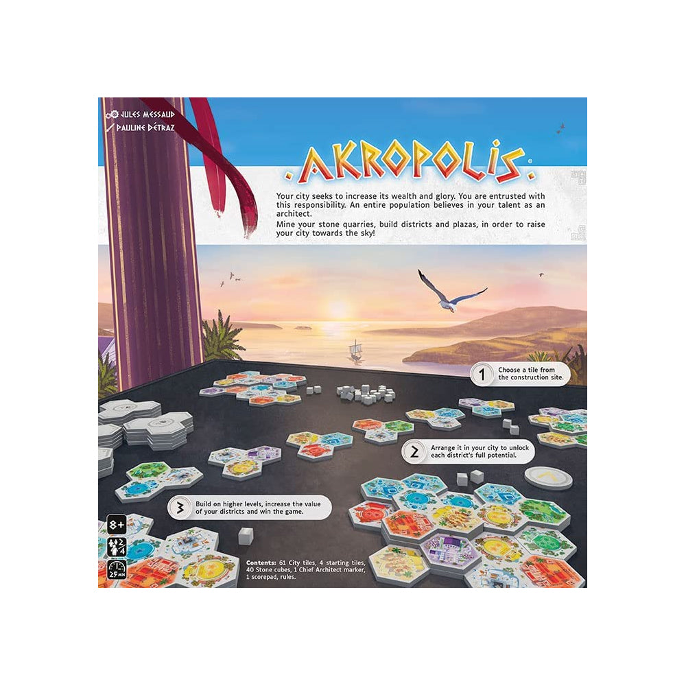 Acropolise Tile Building Board Game