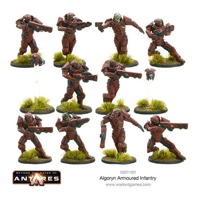 Painted Algoryn Armoured Infantry Examples