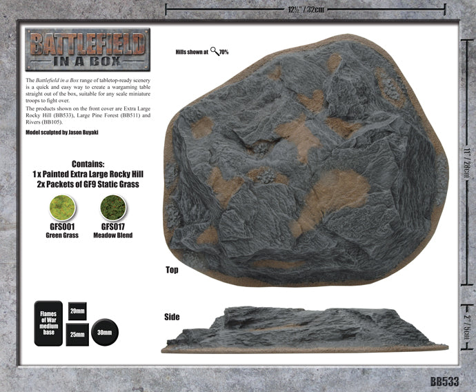 Battlefield in a Box - Extra Large Rocky Hill (BB533)