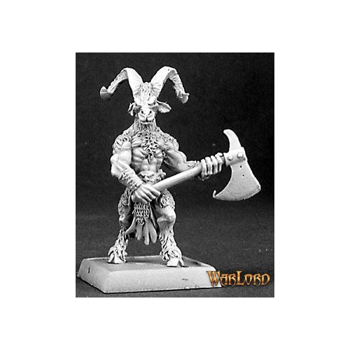 Reven Beastman Woodcutter Metal Warlord Mini