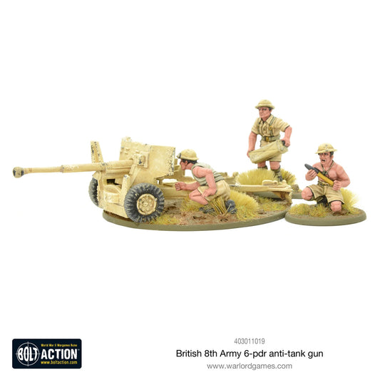 British 8th Army 6 Pounder ATG -...