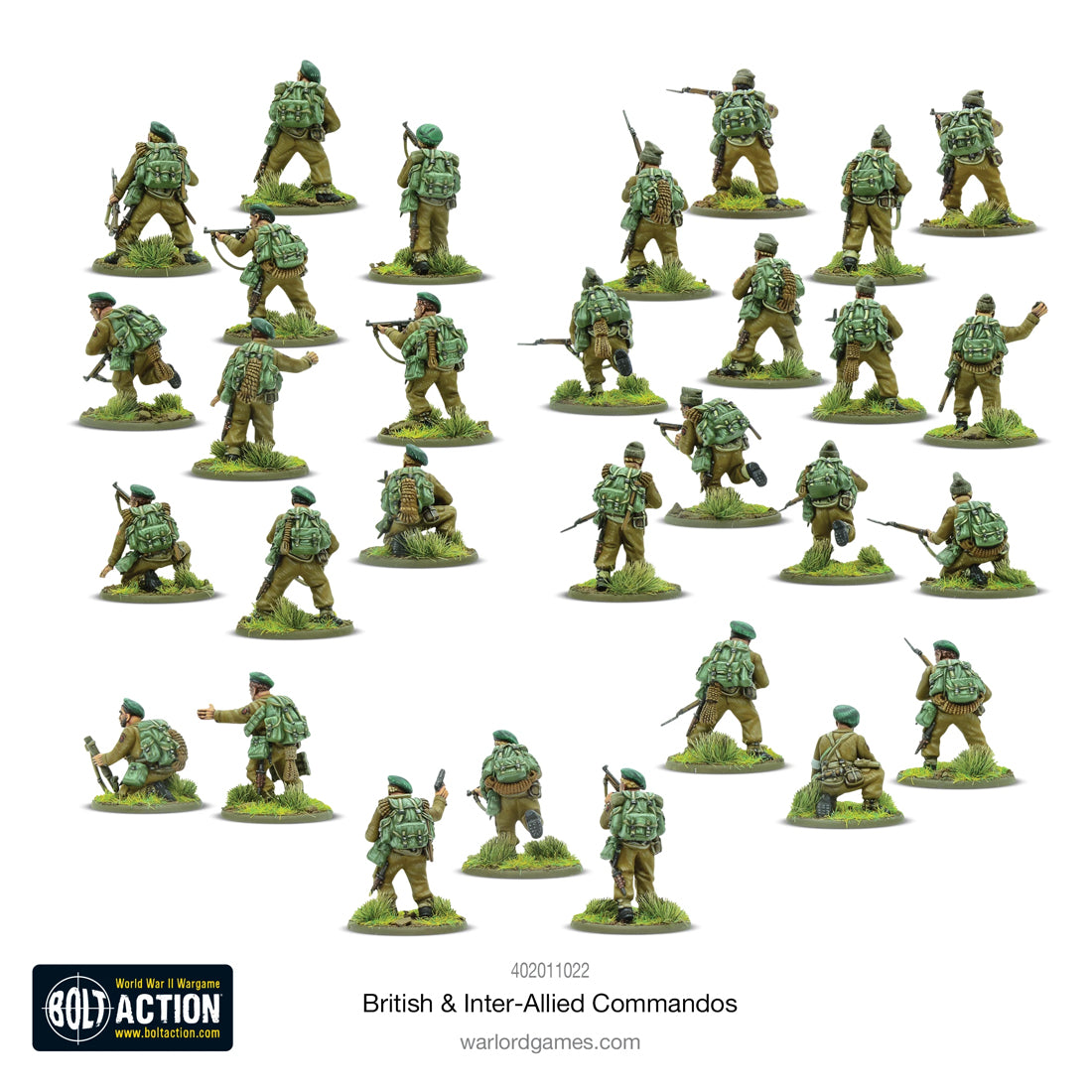 Painted British & Inter Allied Commandos