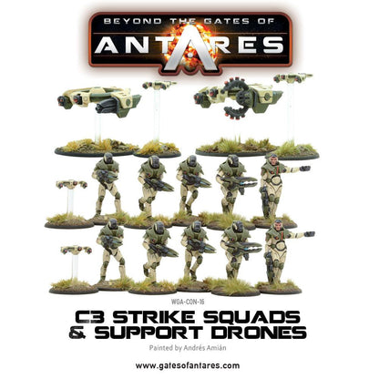 Painted Example of C3 Strike squads and Support Drones