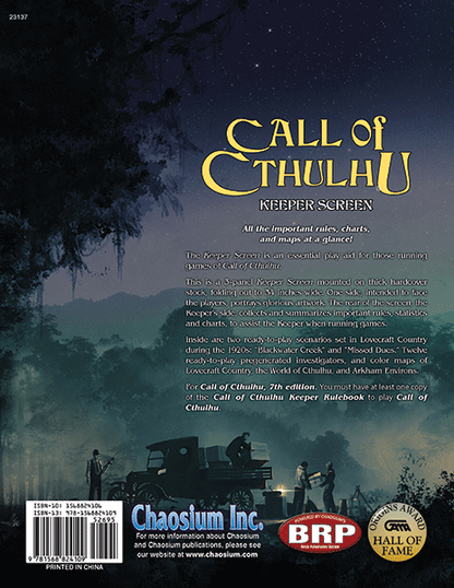 Call Of Cthulhu 7th Edition Keepers Screen Pack