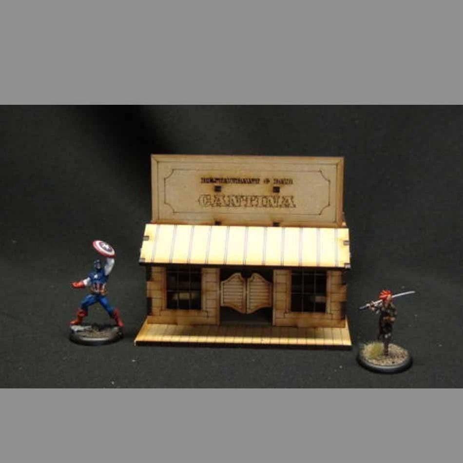 Wild West Cantina Bar - Tabletop Scenics