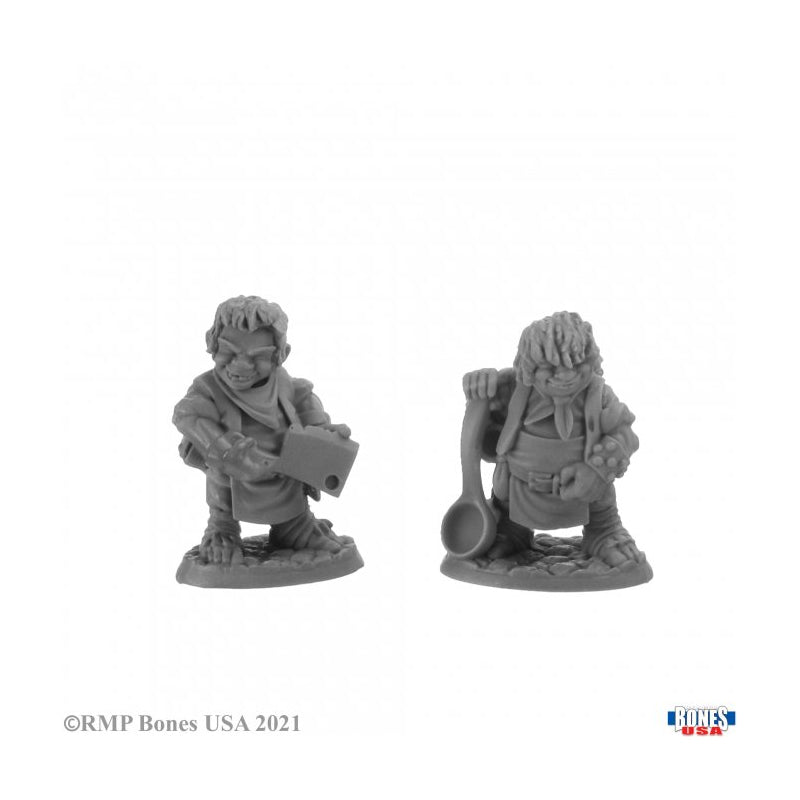 Chop & Grubb Halfling Cooks - Reaper Bones USA Minis