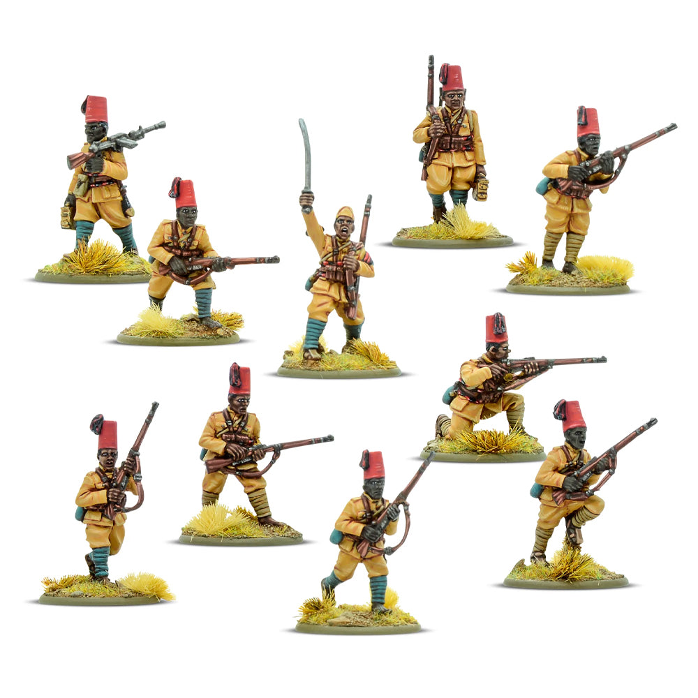 10 Metal Bolt Action Italian Colonial Infantry