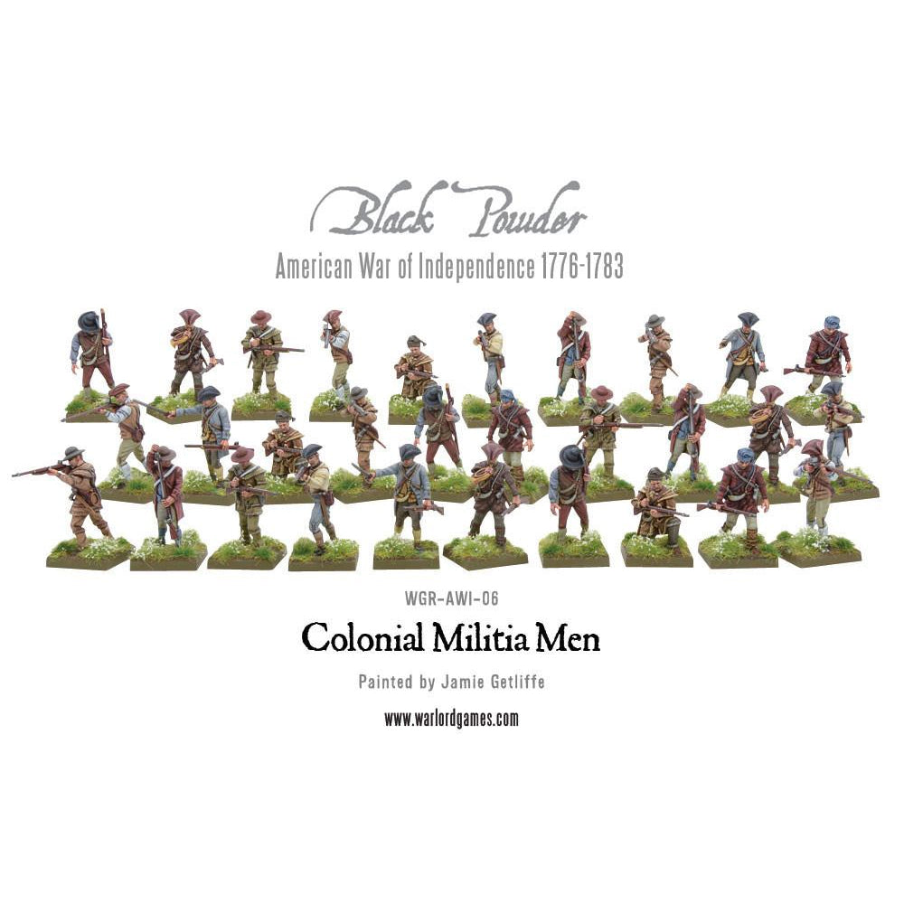 Colonial Militia Men Painted