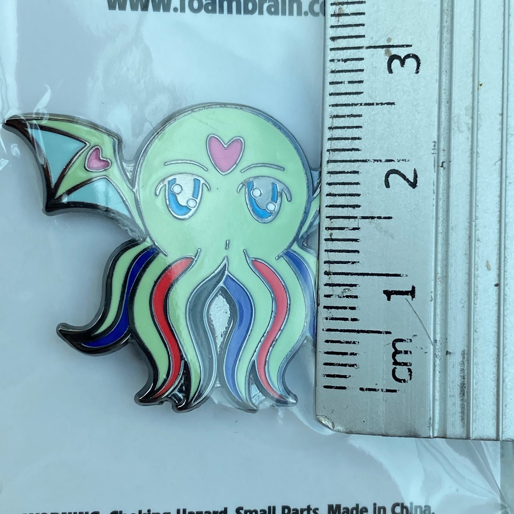 Poly Pridethulhu Pride Pin Badge