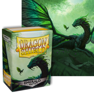 Emerald Matte Dragon Shield – 100 Standard Size Card Sleeves