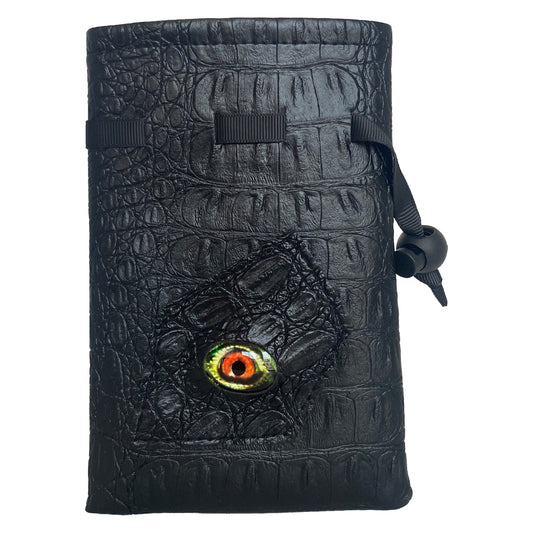 Orange Demon Eye Dice Bag