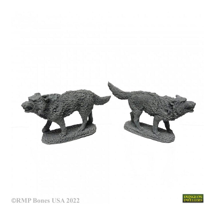 07039 Dire Wolves RPG Minis - Bones USA