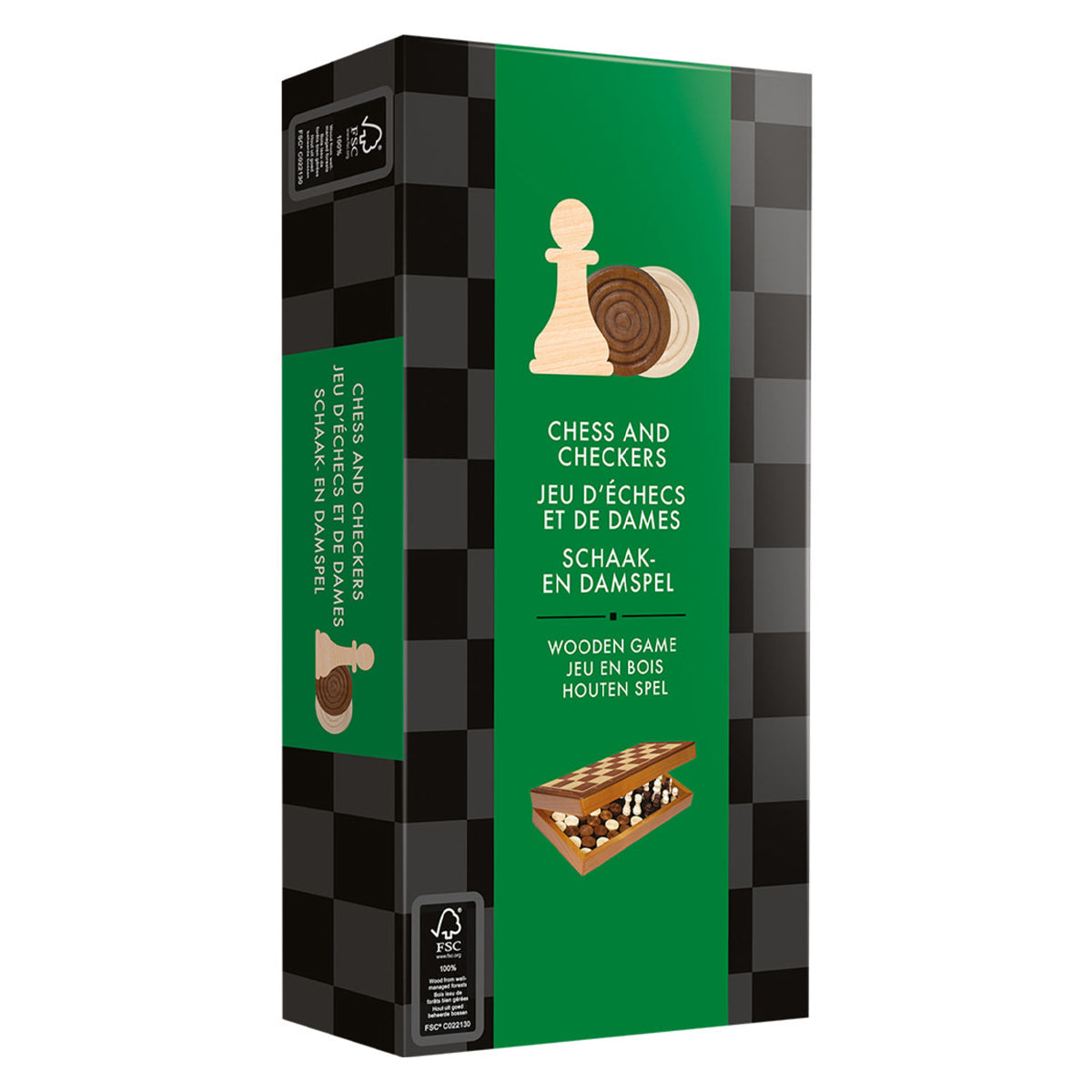 Travel Chess & Checkers Set