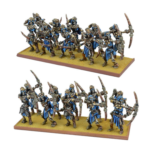 Empire of Dust Skeleton Archers Regiment - Kings of War :www.mightylancergames.co.uk