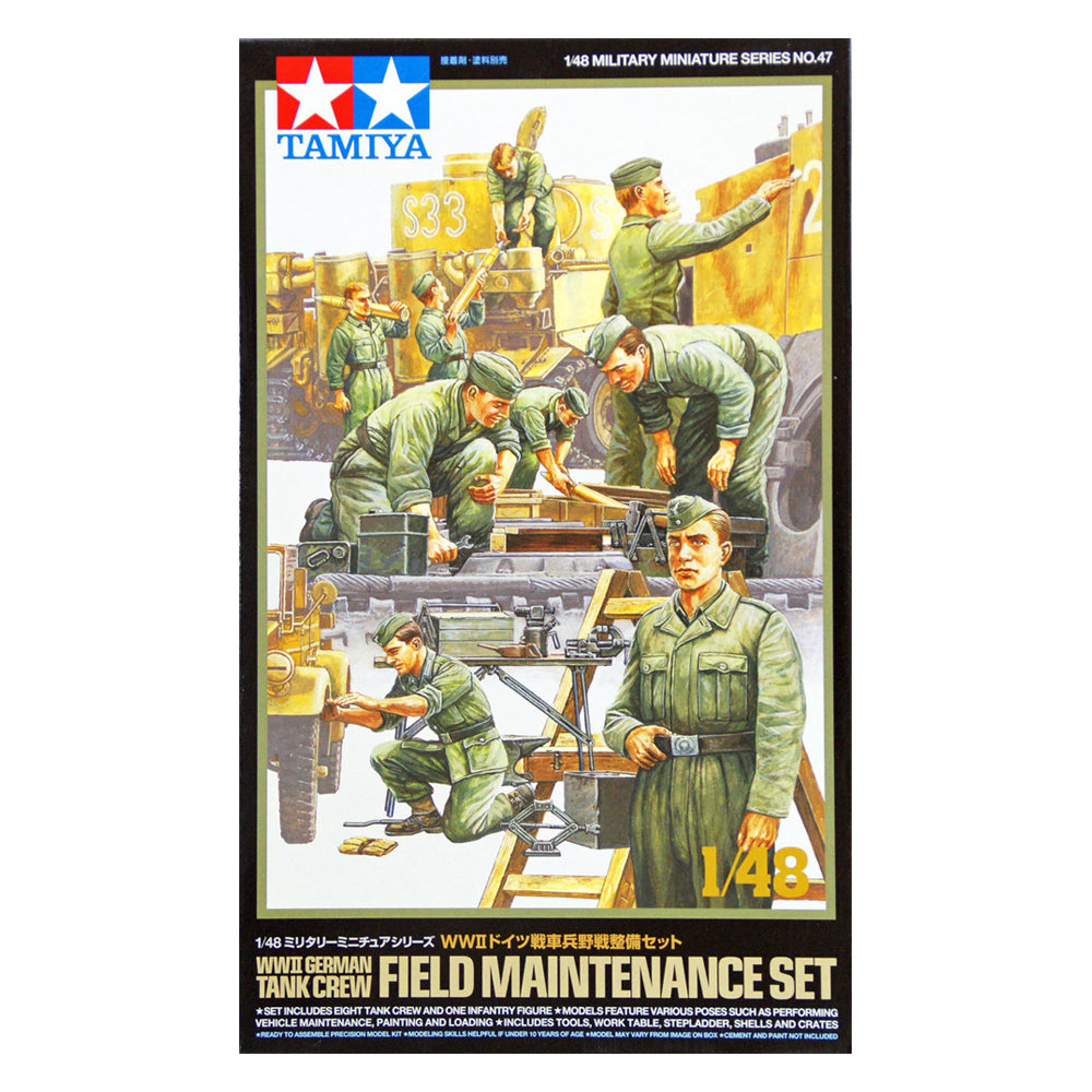 WWII German Tank Crew Field Maintenance Set - Tamiya (1/48) Scale Models