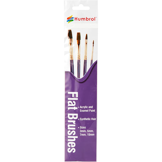 Humbrol Flat Brushes Set