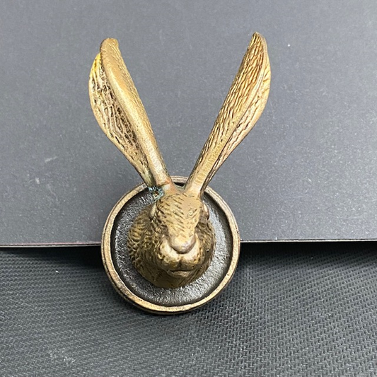 Hare Head Shaped Doorknob gold c...