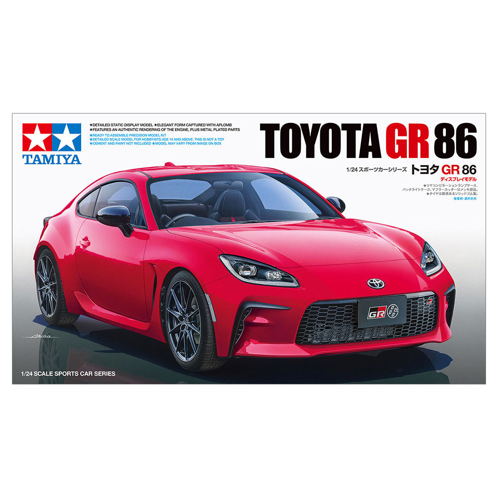 Toyota GR 86 Sports Car - Tamiya 1/24 Scale Model Kit