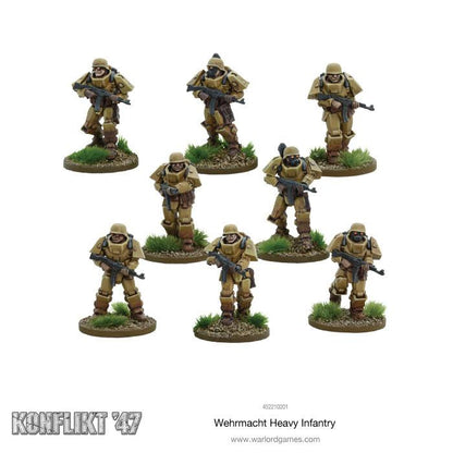 Painted German Heavy Infantry