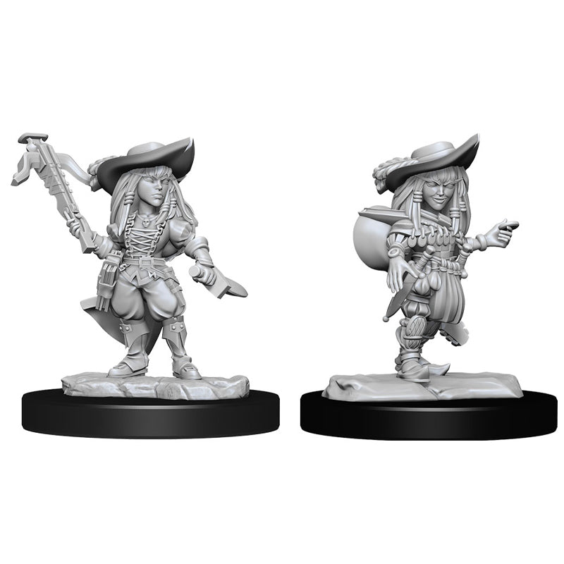 Gnome Bard Female Pathfinder Deep Cuts Unpainted Miniatures