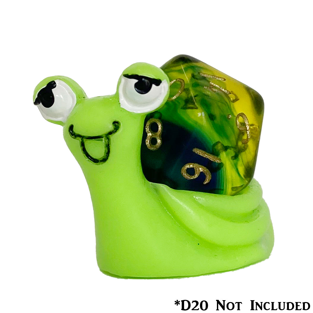 Lucky Snail D20 Holder Green