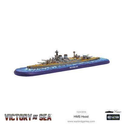 Painted Example of HMS Hood fo rVictory At Sea